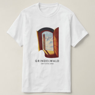 Camiseta Poster de esquí de Grindelwald Suiza