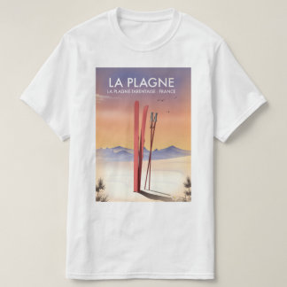 Camiseta Póster de esquí de La Plagne, La Plagne-Tarentaise