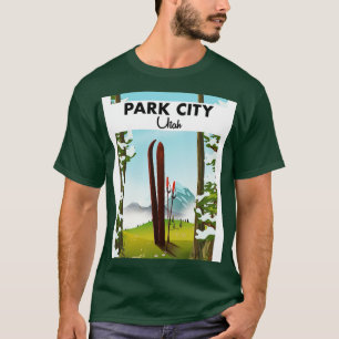 Camiseta Poster de esquí de Park City Utah