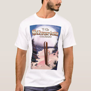Camiseta Poster de esquí de Silverton Colorado