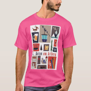 Camiseta Poster de esquí de St Anton