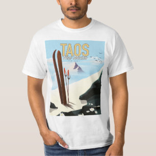 Camiseta Poster de esquí de Taos New Mexico