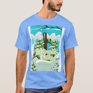Camiseta poster de esquí de waterville valley new hampshire