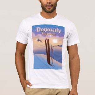 Camiseta Póster de esquí Donovaly Eslovaquia.