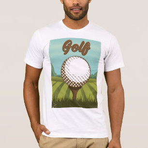 Camiseta Póster de estilo vintage de golf