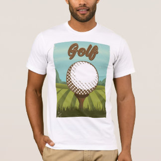 Camiseta Poster de estilo vintage de golf