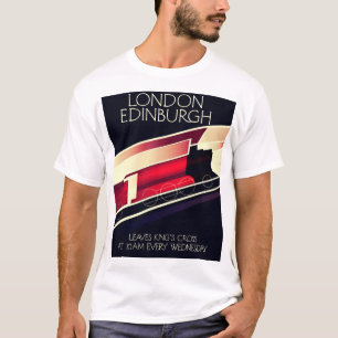 Camiseta Poster de estilo vintage de Locomotive