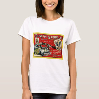 Camiseta Poster de etiquetas de Macaroni de Arte Vintage