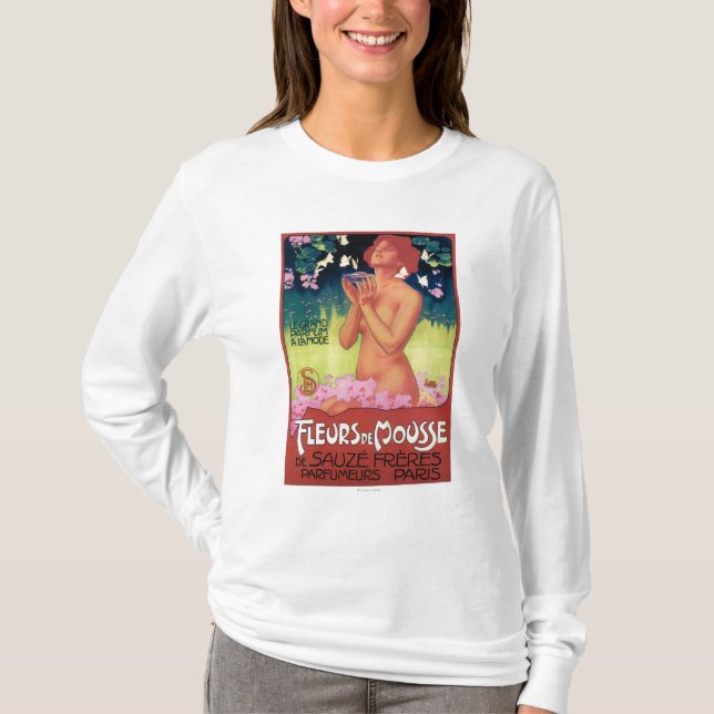 Camiseta Poster de Fleurs de Mousse Perfume (Anverso)
