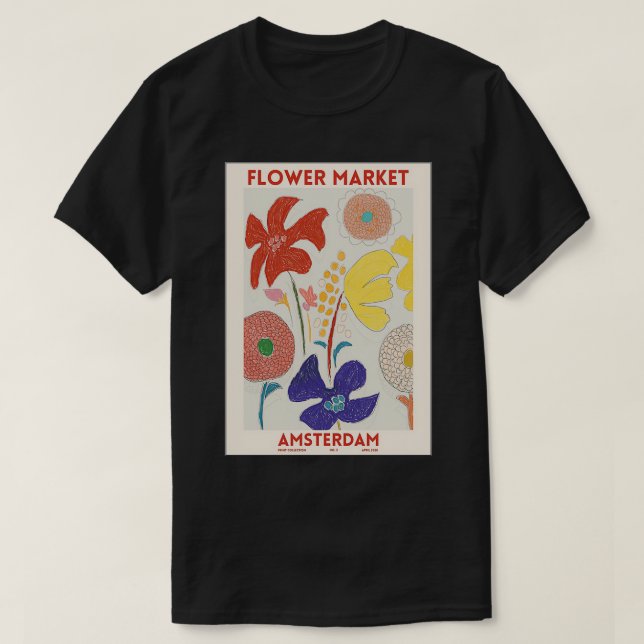 Camiseta Poster de Florist Markets Amsterdam (Diseño del anverso)