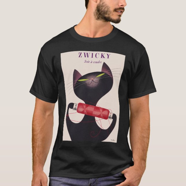 Camiseta Poster de gato Zwicky por Donald Brun (Anverso)