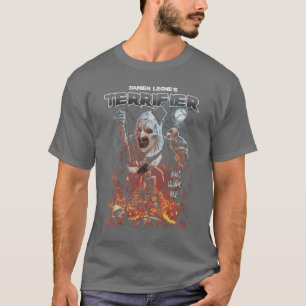 Camiseta Póster de Halloween de payaso de terror femenino A
