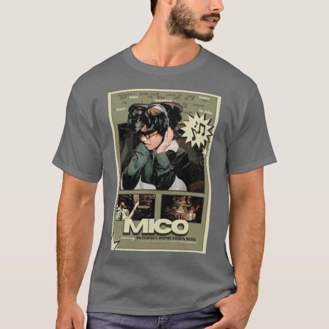 Camiseta Póster de héroe de la ciudad natal de internet de  (Anverso)