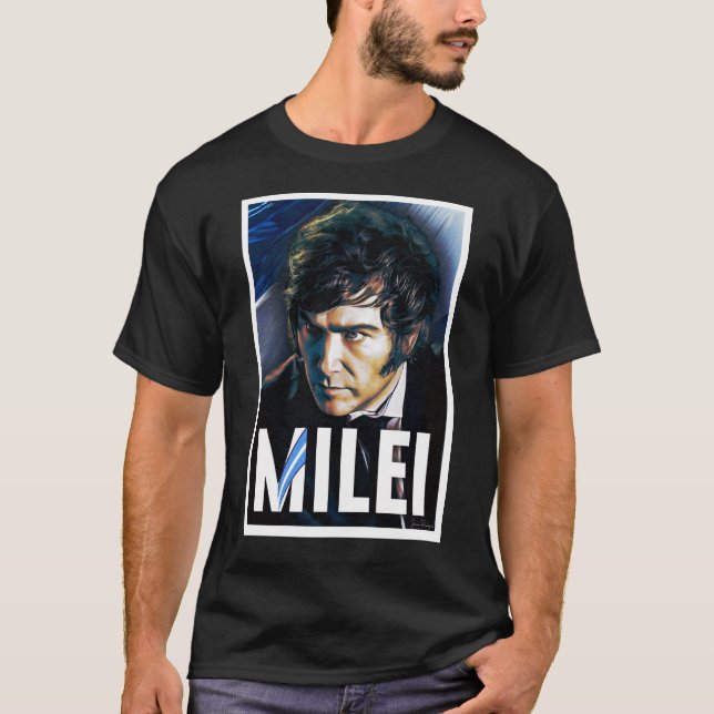 Camiseta Poster de Javier Milei Presidente 2023 (Anverso)