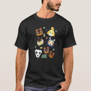 Camiseta Poster de la cara grande del grupo de cruce de ani