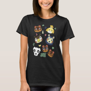 Camiseta Poster de la cara grande del grupo de cruce de ani
