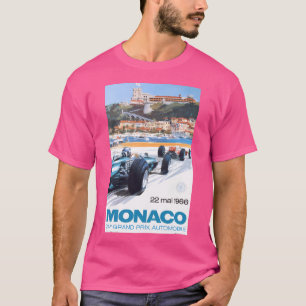 Camiseta poster de la Carreras del Gran Premio de Mónaco de