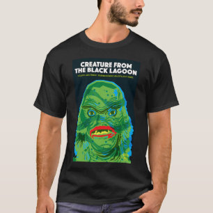 Camiseta Póster de la criatura de la laguna negra para cole
