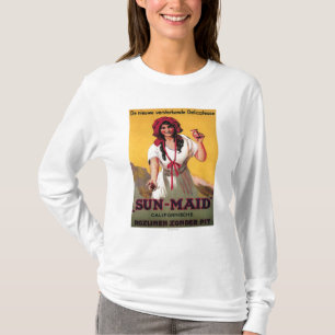 Camiseta Poster de la pasa de California de la Sun-Criada