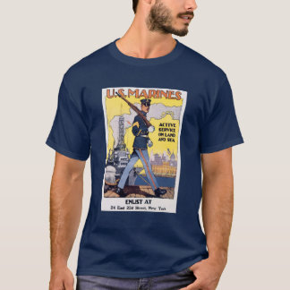 Camiseta Póster de la Primera Guerra Mundial de los Marines