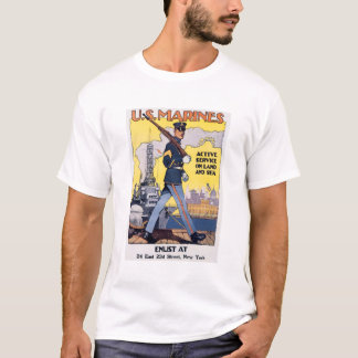 Camiseta POSTER de la Primera Guerra Mundial de los Marines