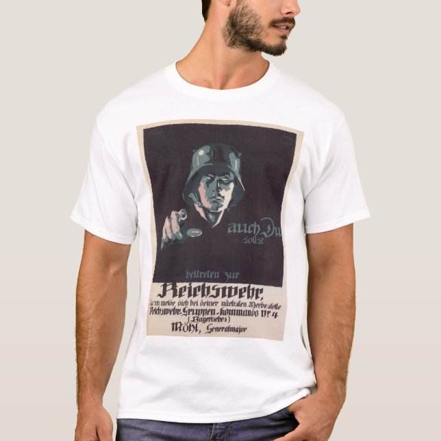 Camiseta Poster de la propaganda del ejército del Reich (Anverso)