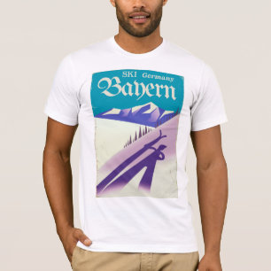 Camiseta Poster de las vacaciones del esquí del vintage de