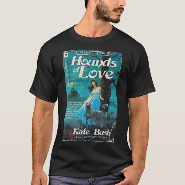 Camiseta Poster de los años 1970 de la vieja Kate Bush (Anverso)