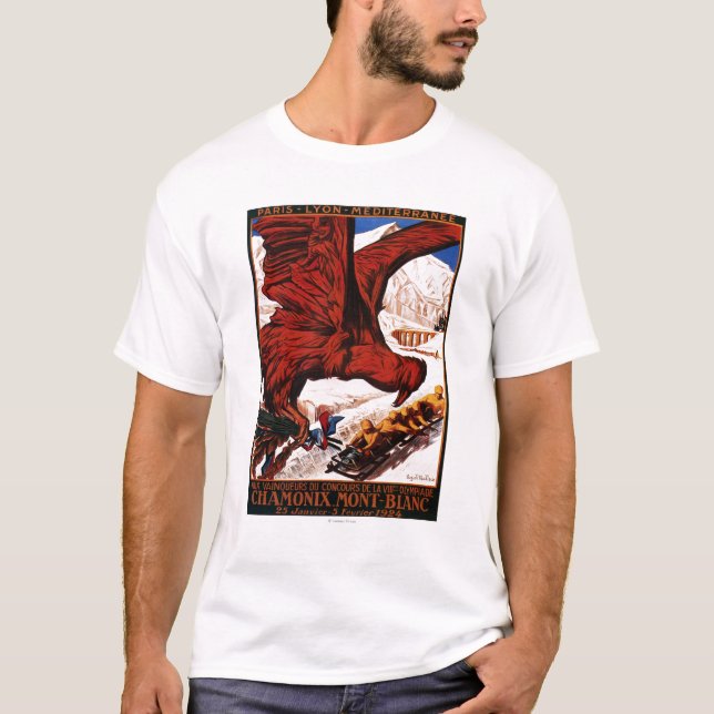 Camiseta Poster de los Juegos Olímpicos de Invierno de 1924 (Anverso)