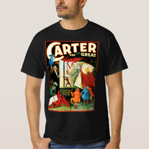 Camiseta Poster de magia de época, Magicián Carter el Grand