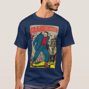 Camiseta Póster de monstruo clásico de terror cómic libro F