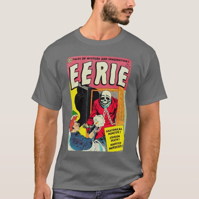 Camiseta Póster de monstruo clásico espeluznante Horror cóm (Anverso)