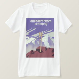 Camiseta Poster de montaña Grossglockner Alemania.