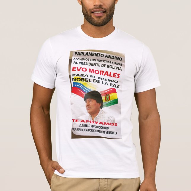 Camiseta Poster de Morales Nobel (Anverso)
