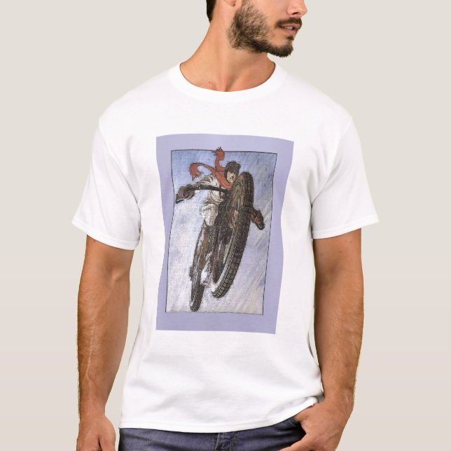 Camiseta Poster de motocicleta de época (Anverso)