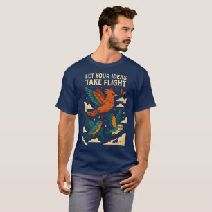 Camiseta Póster de pájaros creativos