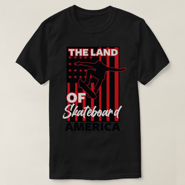 CAMISETA POSTER DE PATINAJE ESTADOUNIDENSE (Diseño del anverso)