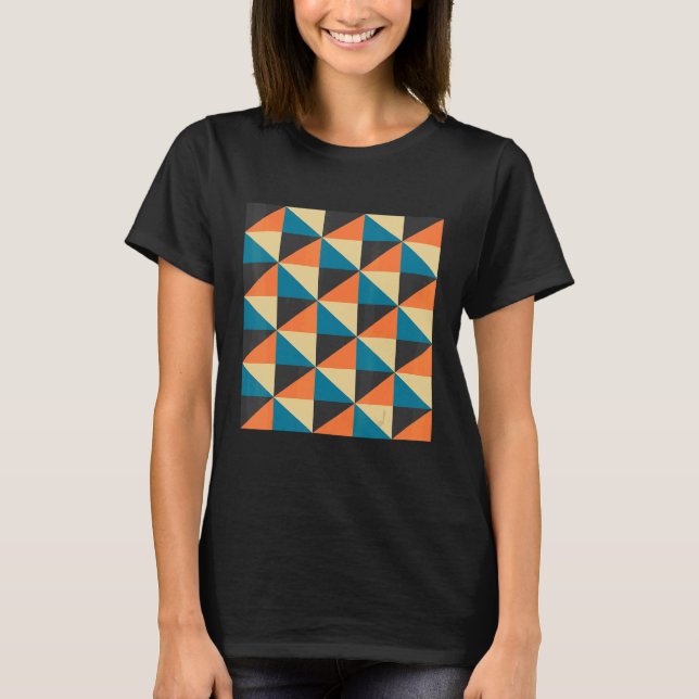 Camiseta poster de patrones de mosaico geométrico conjunto  (Anverso)
