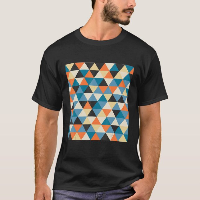 Camiseta poster de patrones de mosaico geométrico conjunto  (Anverso)