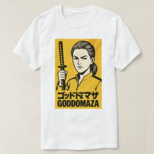 CAMISETA POSTER DE PELÍCULA DE GODDOMAZA AMARILLO TEE