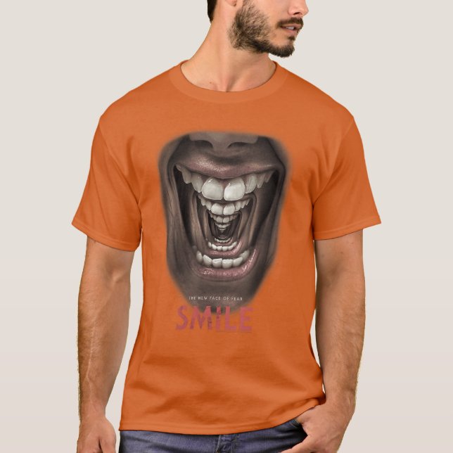 Camiseta Póster de película de terror gif con efecto de esp (Anverso)