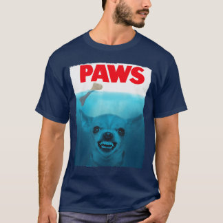 Camiseta Póster de película divertido de patas de perro Chi
