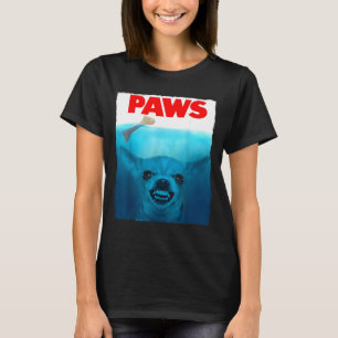 Camiseta Póster de película divertido de patas de perro Chi