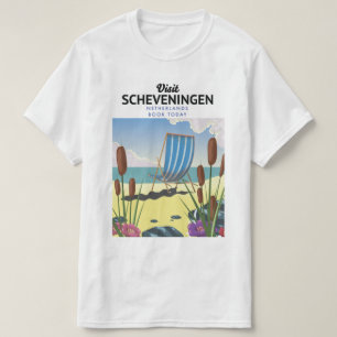 Camiseta Poster de playa de Scheveningen Países Bajos
