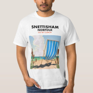 Camiseta Poster de playa Snettisham Norfolk