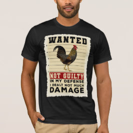 Camiseta Poster de pollo buscado