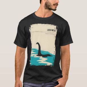 Camiseta Poster de portada del libro criptid de Loch Ness S