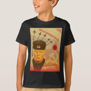 Camiseta Poster de propaganda anti-trump en Rusia resiste l