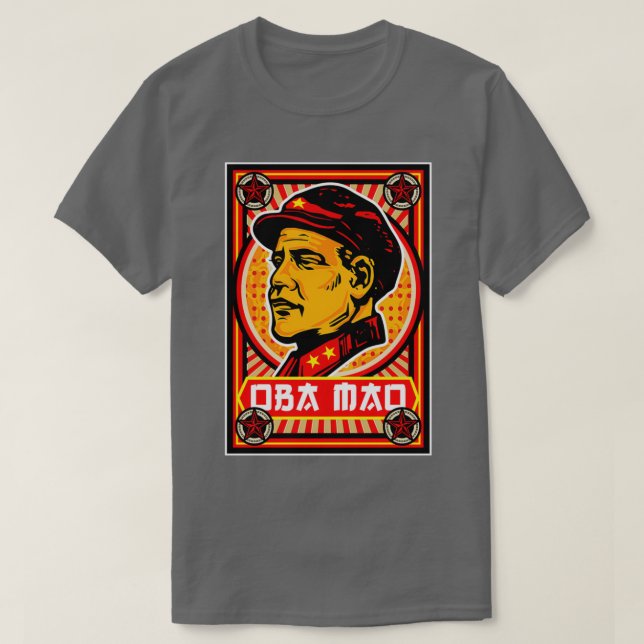 Camiseta Poster de propaganda de Oba Mao (Diseño del anverso)
