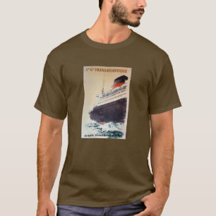 Camiseta Poster de publicidad de Vintage barco de crucero f